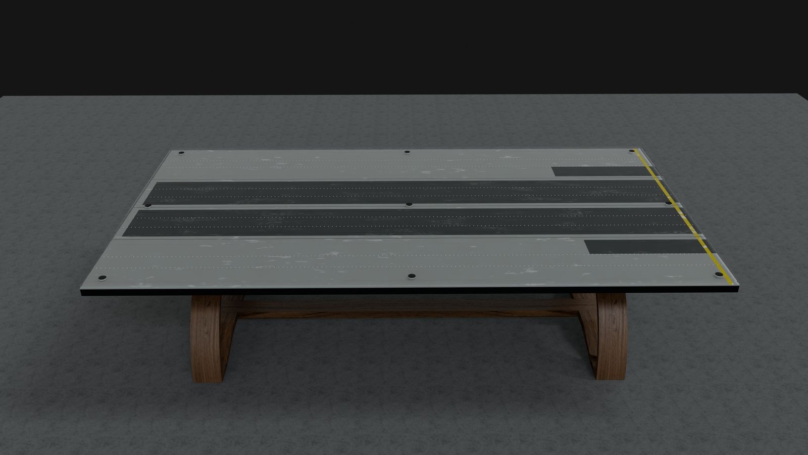 3D render of the 160th Chinook conference table from above